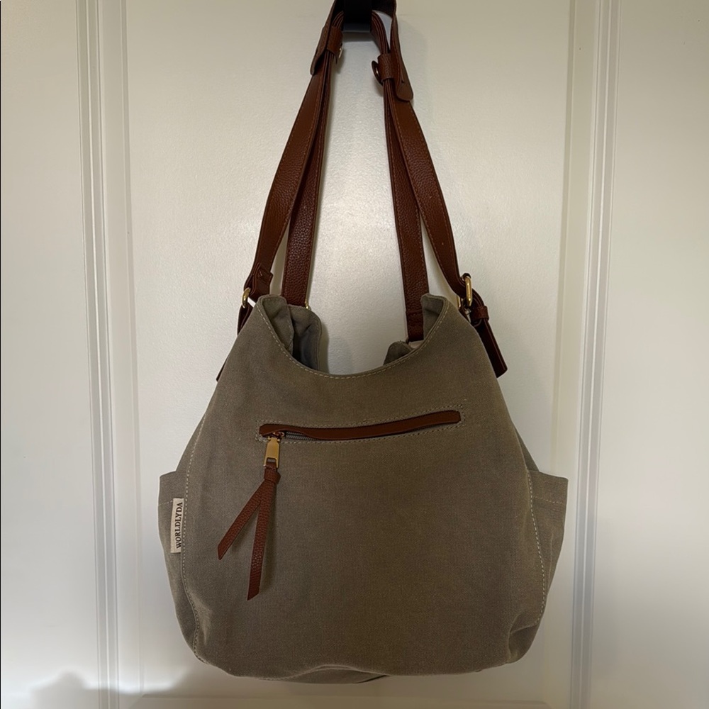 Canvas Hobo Shoulder Bag